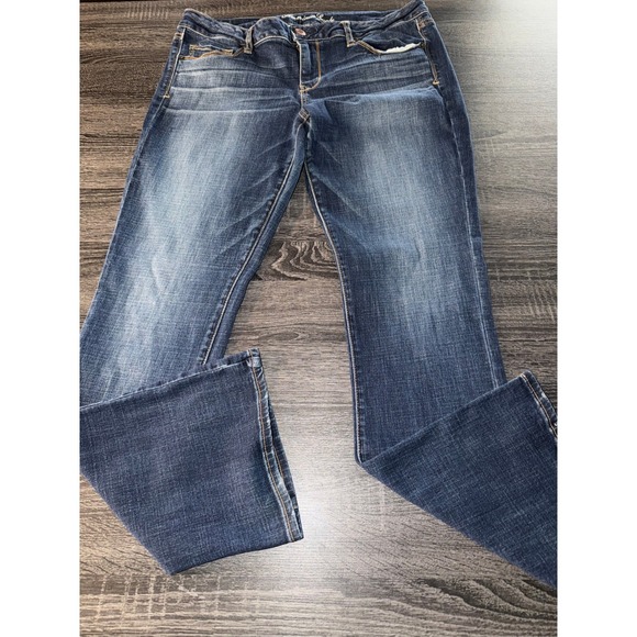 American Eagle Super Stretch Jeans Size 16 Y2K Bootcut Denim Casual - Picture 2 of 7